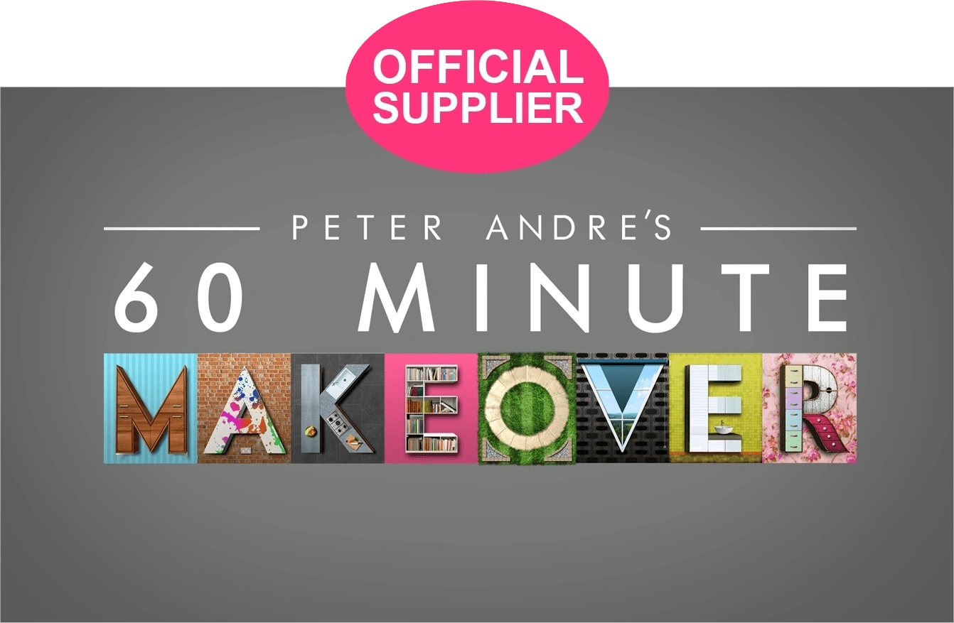 60 Minute Makeover official supplier graphic